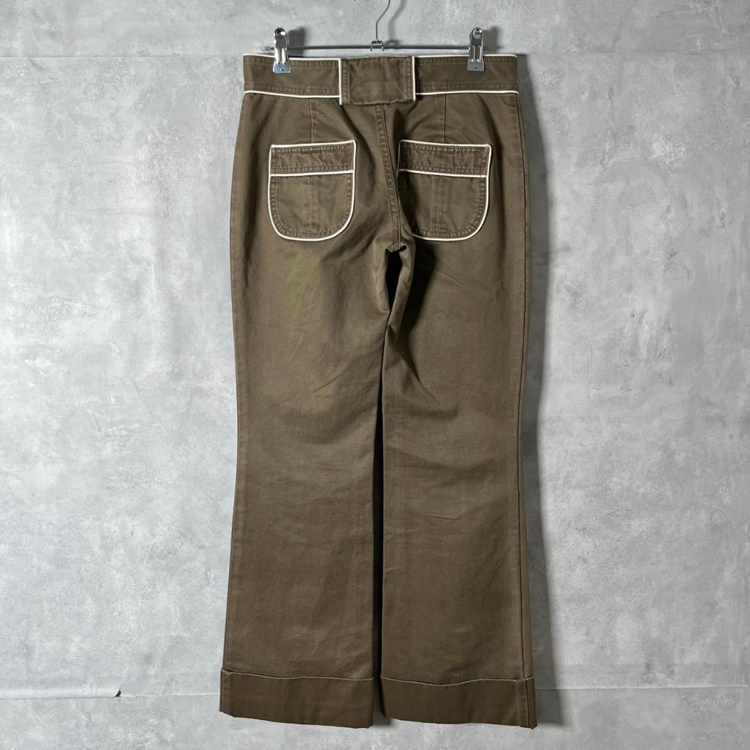 MARC JACOBS パイピング デザイン フレアパンツ N563