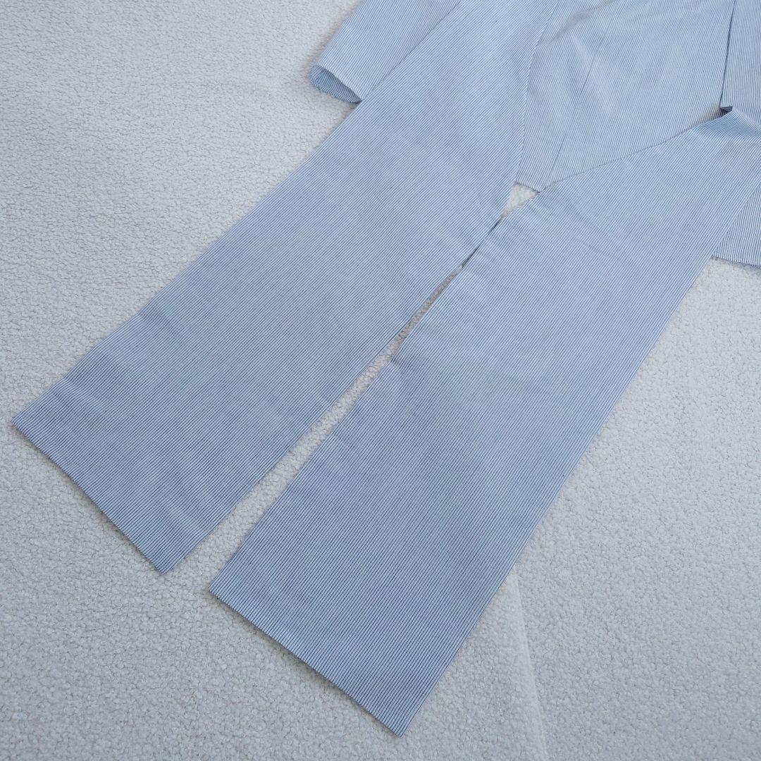 美品 Whim Gazette シアーボウブラウス ブルーストライプ - メルカリ