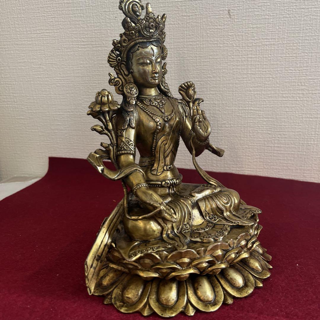 青銅製 地蔵菩薩立像 子供守り神 念持仏 金銅仏 仏像 仏教美術 骨董 古美術 青銅製 地蔵菩薩立像 子供守り神 念持仏 金銅仏 仏像 仏教美術