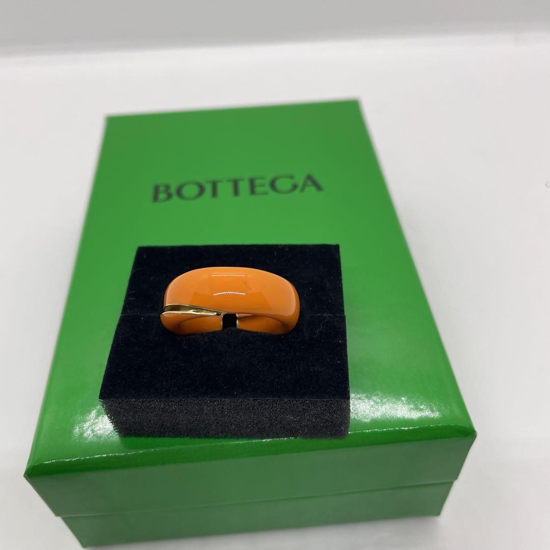 BOTTEGA VENETA FOLD フォルド エナメル シルバー リング