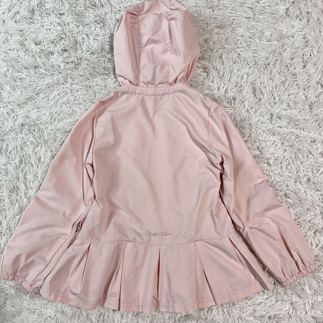 ✨極美品✨メゾピアノ ナイロンジャケット フリル 花柄 2way レース 140 ✨極美品✨メゾピアノ ナイロンジャケット フリル 花柄 2way