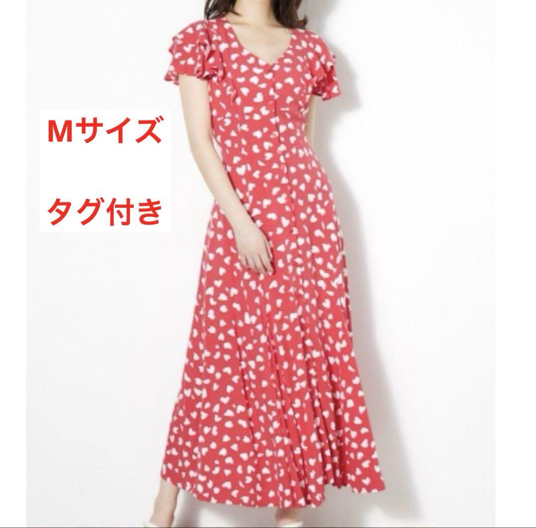 rienda ハート柄　ワンピース Mサイズ タグ付き 美品