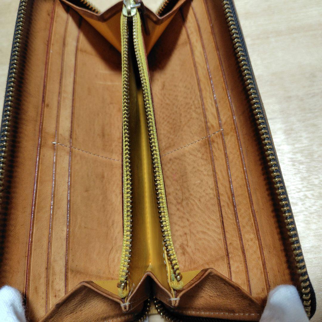 GANZO ガンゾ　シンブライドル 　ラウンドジップ　長財布　ブラック