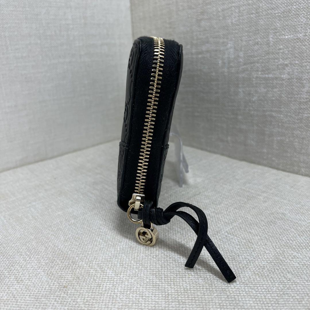 GUCCI GGパターン ブラック シマレザー 長財布