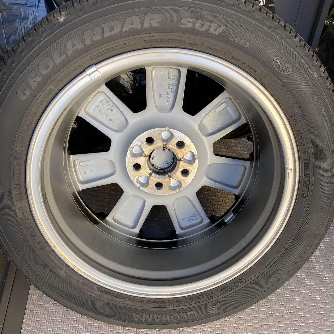 ブランド⇘ デリカD5 ジオランダー 225 55 R18 d4czq-m53924815481 純正ホイール タイヤ 4本セット しになりま