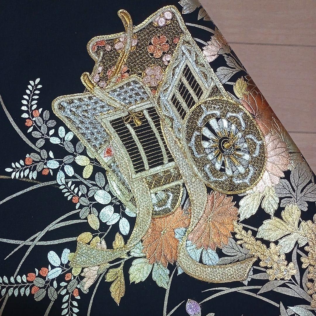 B35限定価格!☆USED美品☆ 結婚式 作家物 金彩 豪華 黒留袖6点セット B35限定価格!☆USED美品☆ 結婚式 作家物 金彩 豪華 黒留袖6点セット