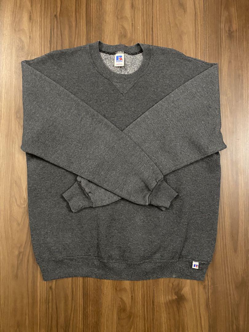Russell ラッセル 80s 90s 前V スウェット 無地 USA製 L