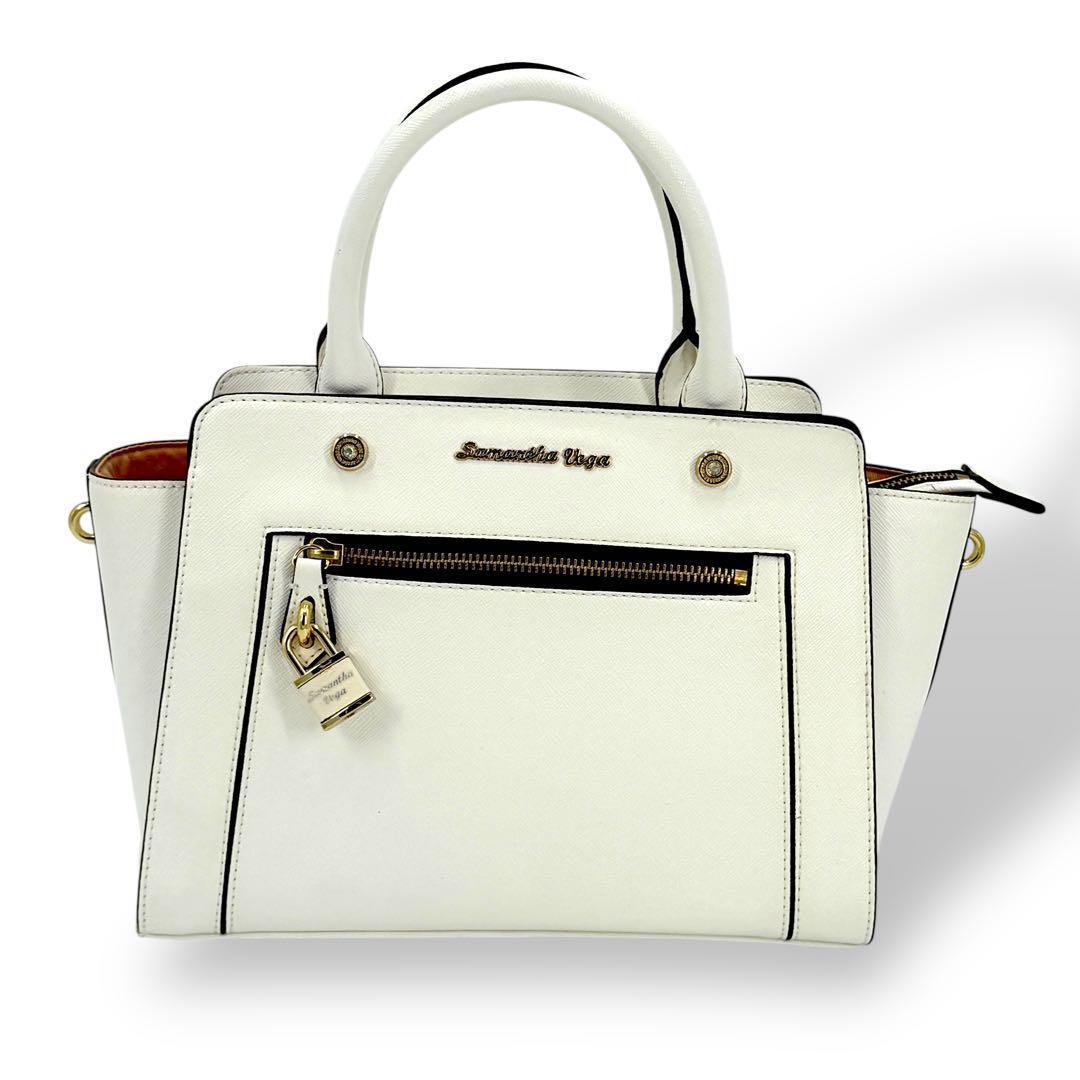 《極美品》Samantha vega ハンドバッグ 2way レザー ゴールド