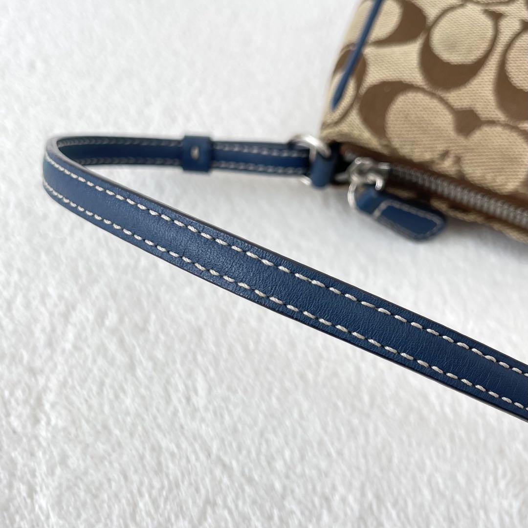 COACH コーチ ハンドバッグ アクセサリーポーチ シグネチャー ブルー COACH コーチ ハンドバッグ アクセサリーポーチ シグネチャー