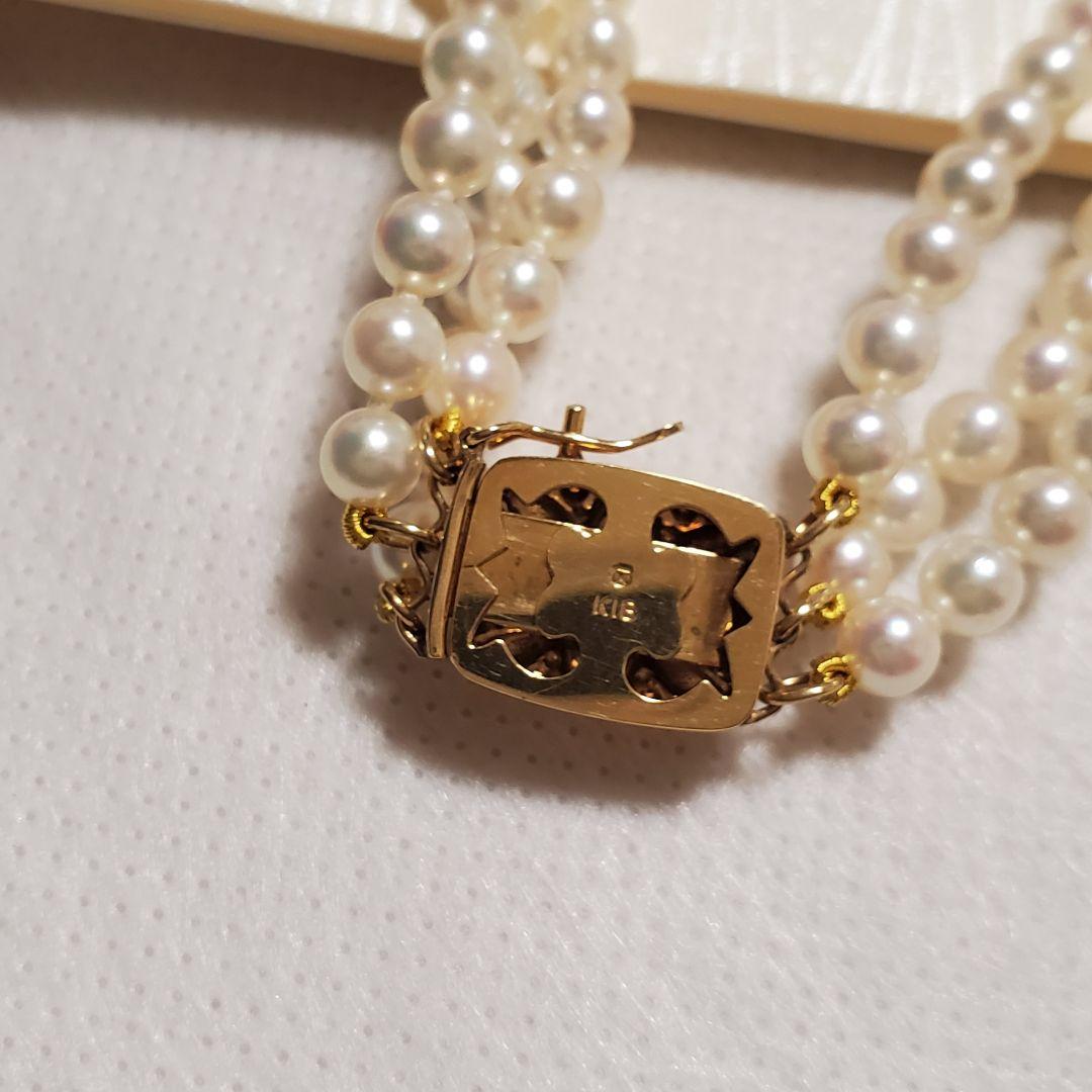 ミキモト ベビーパール 3連ネックレス