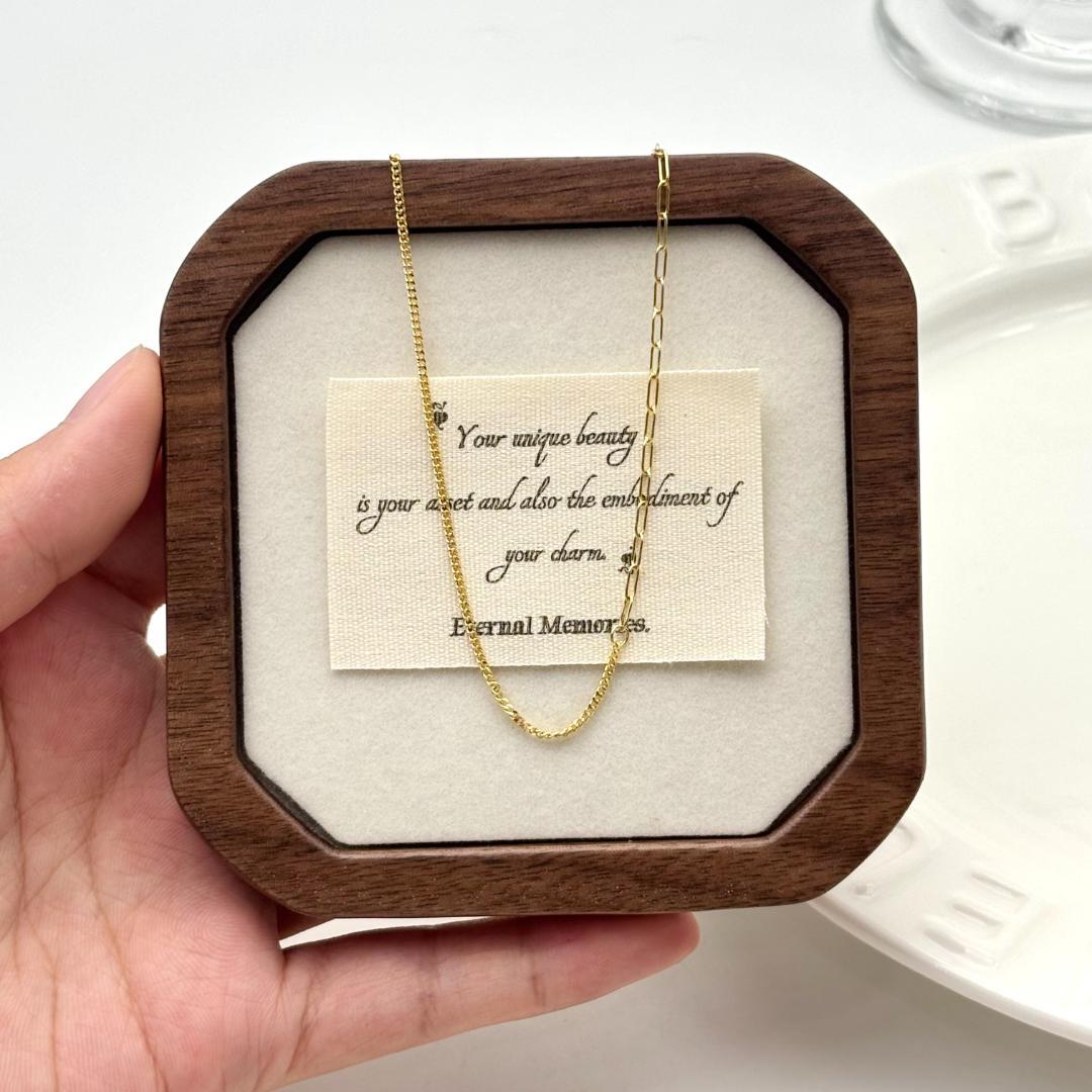 ❤️正規品❤️K18ゴールドカラーリンクチェーンネックレス