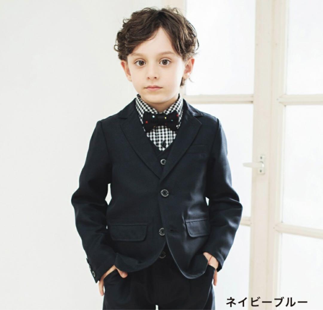 美品　ブランシェス　フォーマル　スーツ　男の子　入学式　110 753 結婚式