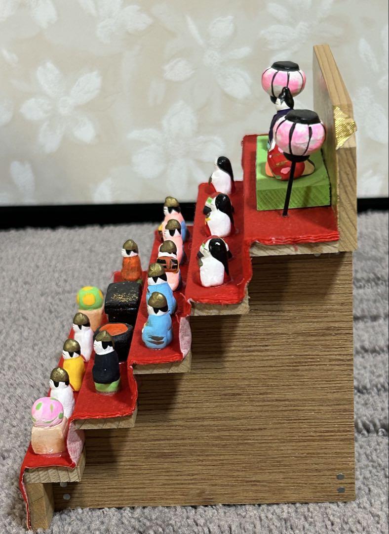 豪勝作　雛段飾り　ミニチュア雛　昭和レトロ　ヴィンテージ　蚤の市