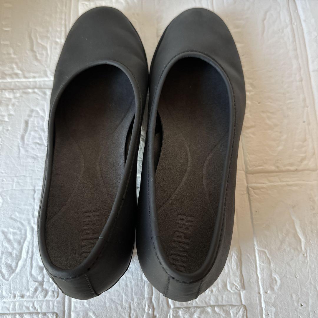 【カンペール】 CAMPER ALRIGHTレザー23.5㎝ブラック×ブルー