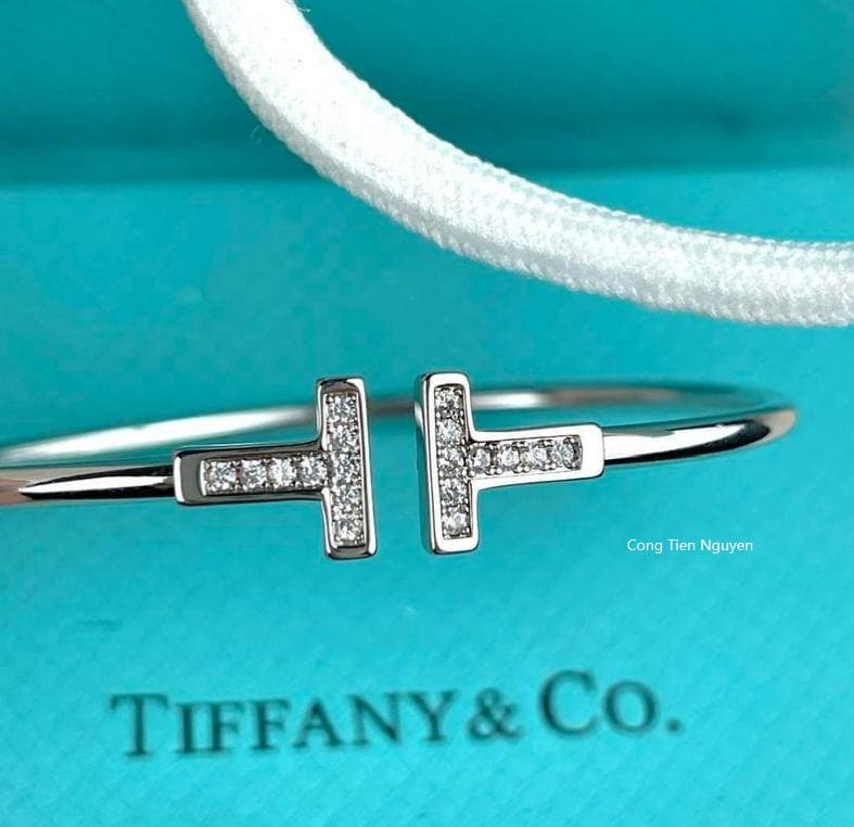 【極美品】Tiffany&Co. ティファニー T コイルバングル