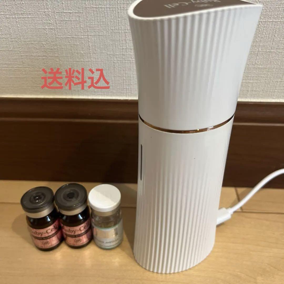 動作確認済】 ルビーセル ハンディ エアブラシ セラム 付き