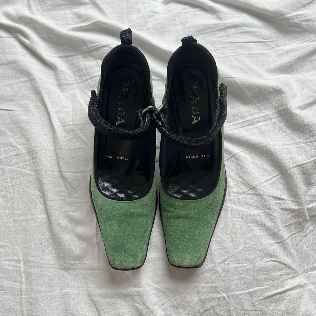 靴 PRADA Mary Jane square toe pumps