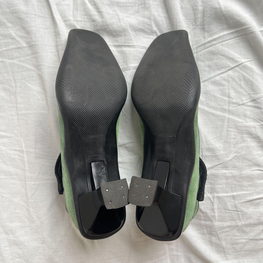 靴 PRADA Mary Jane square toe pumps