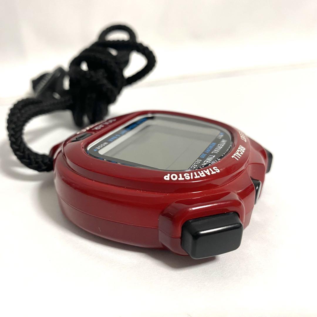 SEIKO セイコー ソーラー ストップウォッチ 赤 レッド