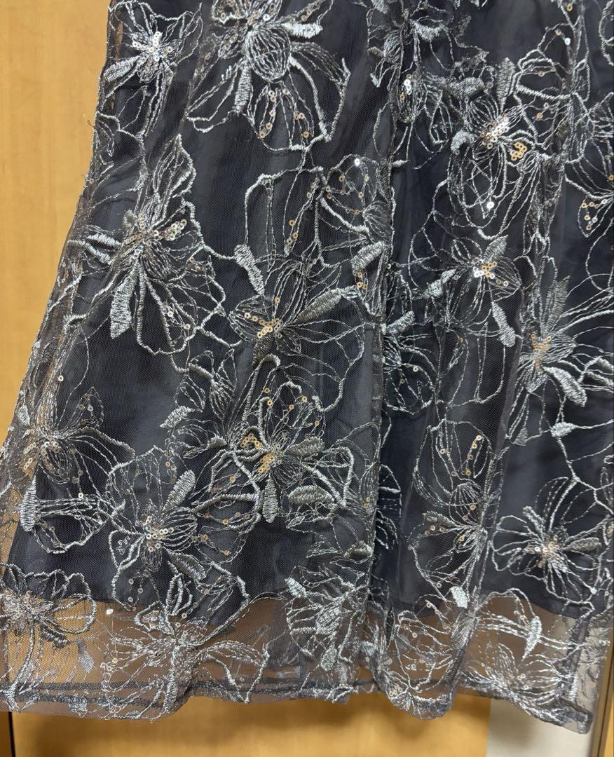 栞菜⭐︎ ANDRESDスパンコール刺繍レース 結婚式 同窓会 ディナー