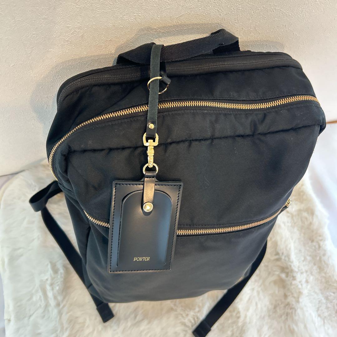 【極美品】PORTER SHEA デイパック （L）2way 黒　ポーターガール