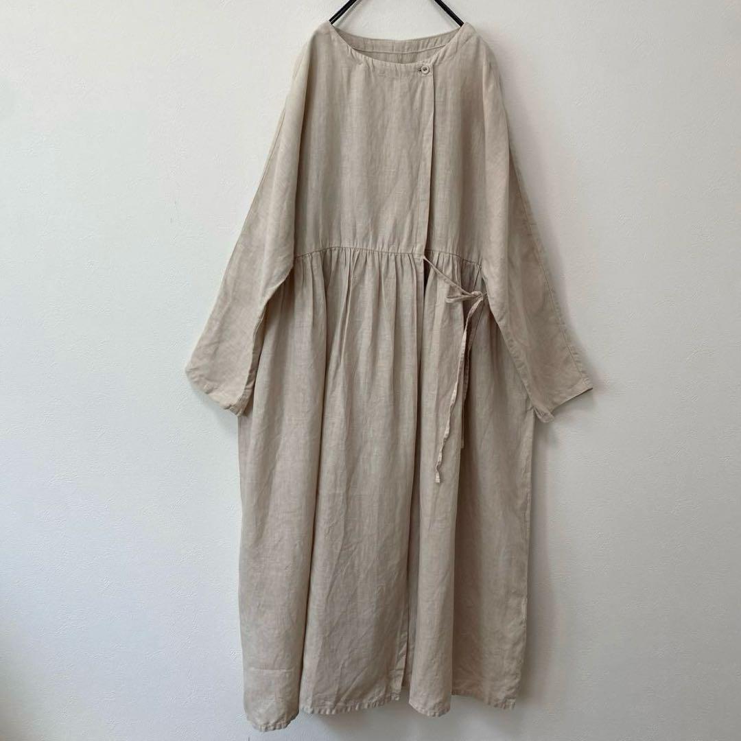 nest Robe リネンドルマンカシュクールワンピース