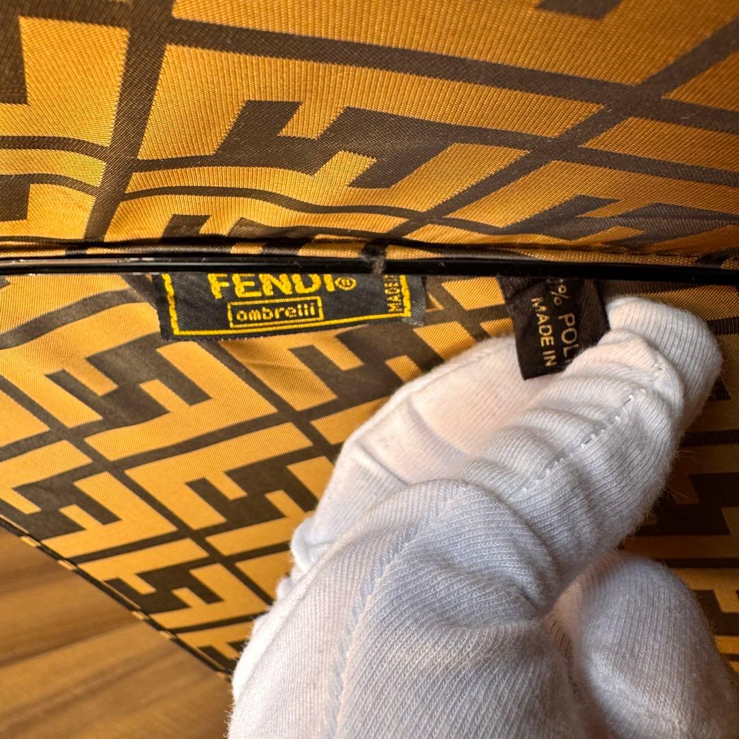 FENDIフェンディズッカ柄 ブラウン長傘
