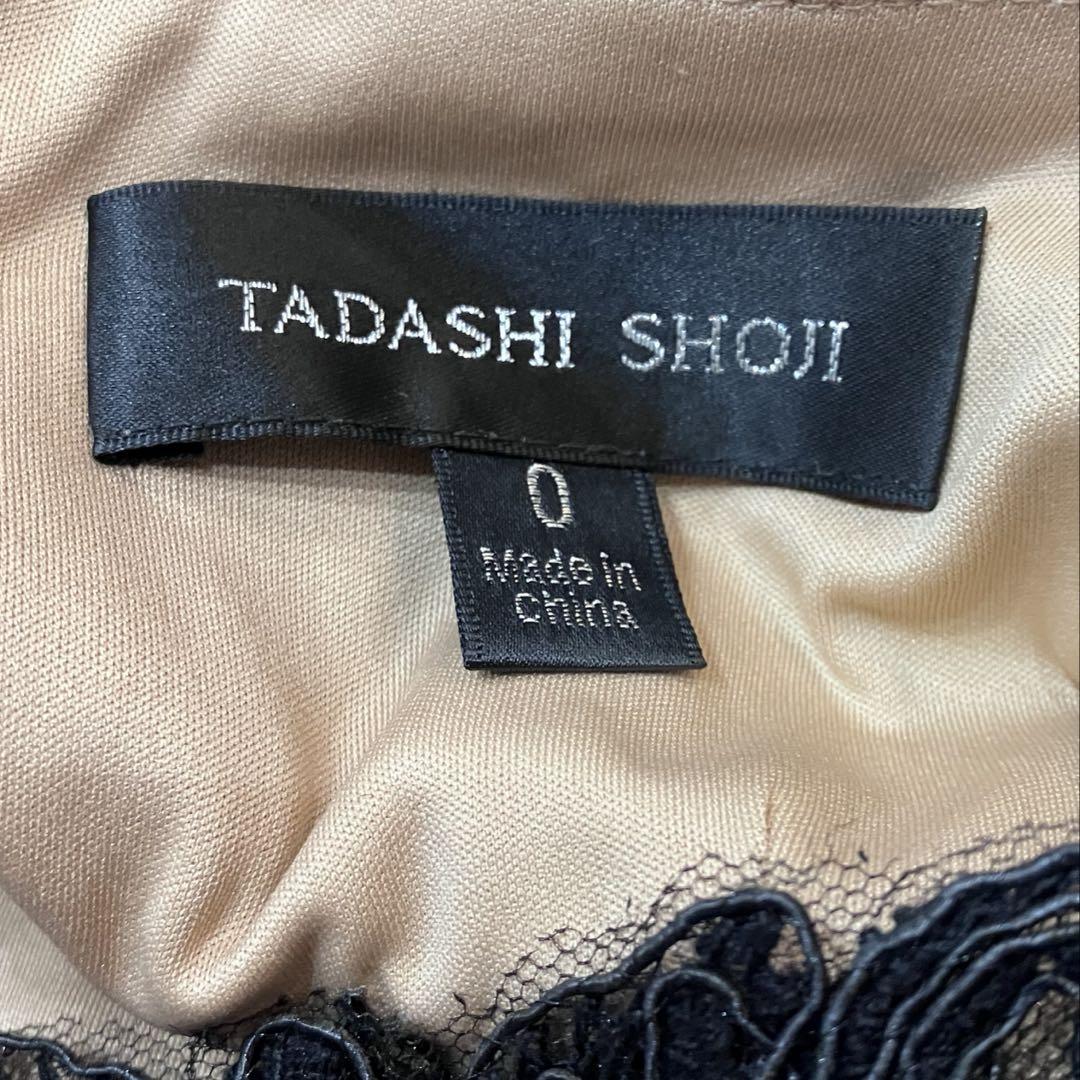 【美品】タダシショージ 総レース ブラック ヌーディドレス ブラック