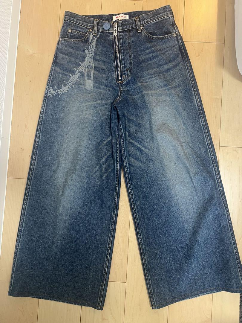 美品23aw MASU バギーデニムワイド