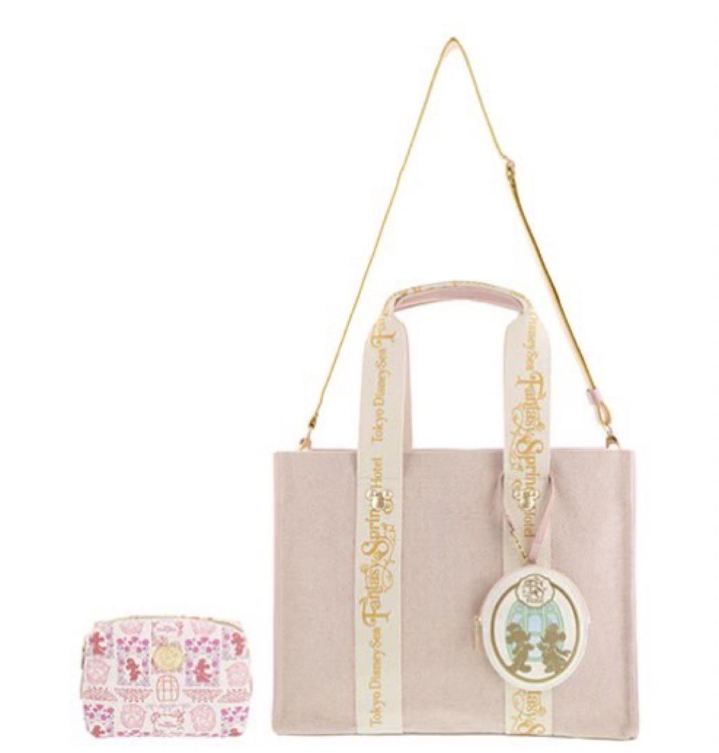 ファンタジースプリングスホテル　トートバッグ　エクスクルーシブ　新品未使用タグ付 公式】東京ディズニーシー・ファンタジースプリングスホテル宿泊