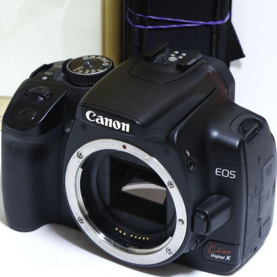 ★スマホに送れる一眼レフ★定番機!!★ キャノン EOS Kiss Xセット♪
