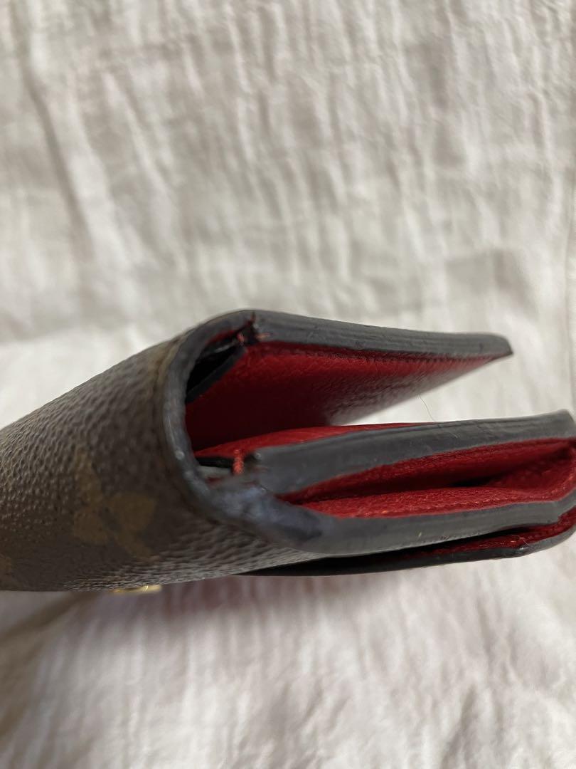 Louis Vuitton 二つ折り財布 レッド/ブラウン