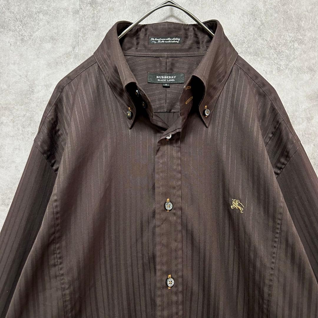 極美品!3(L)バーバリーブラックレーベル ホース刺繍 シャドー