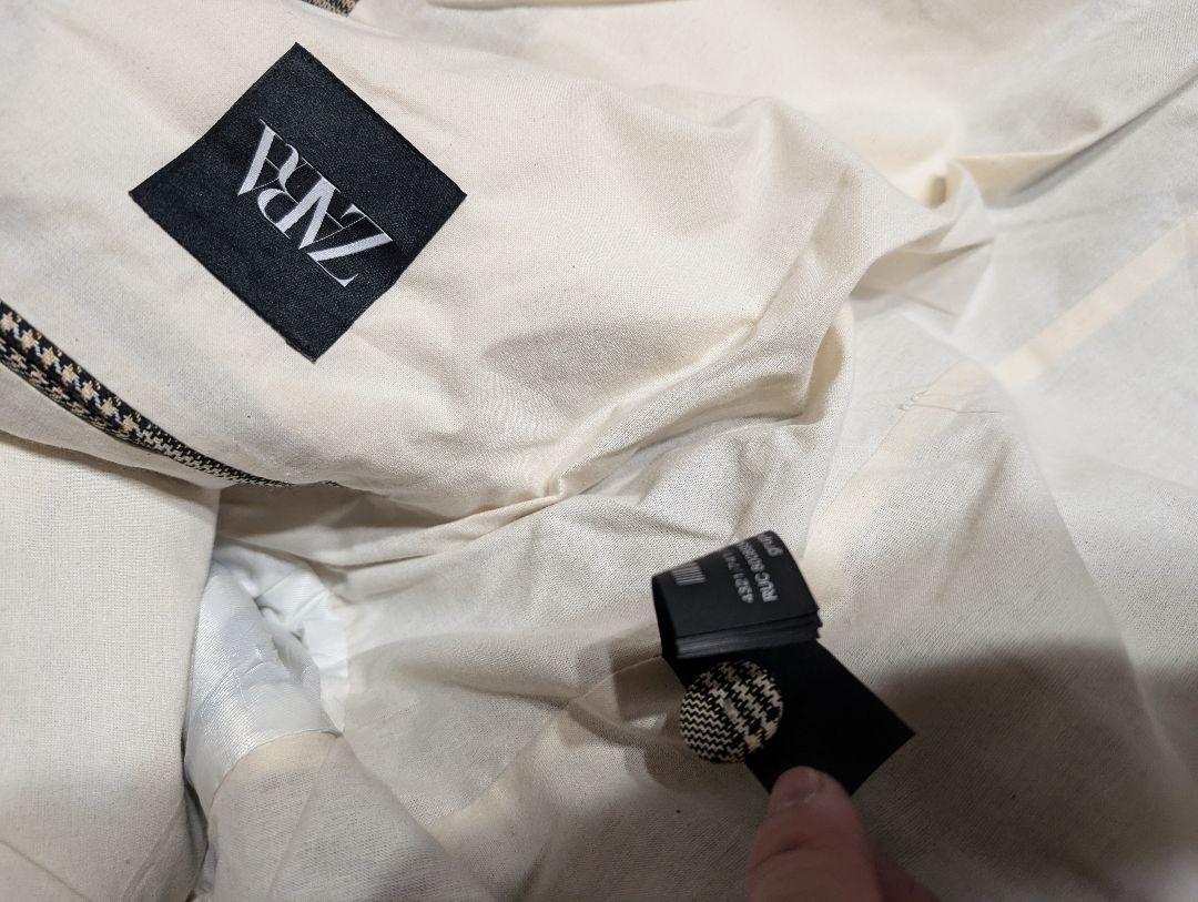 新品未使用 ZARA ザラ チェックウールブレンド ブレザー