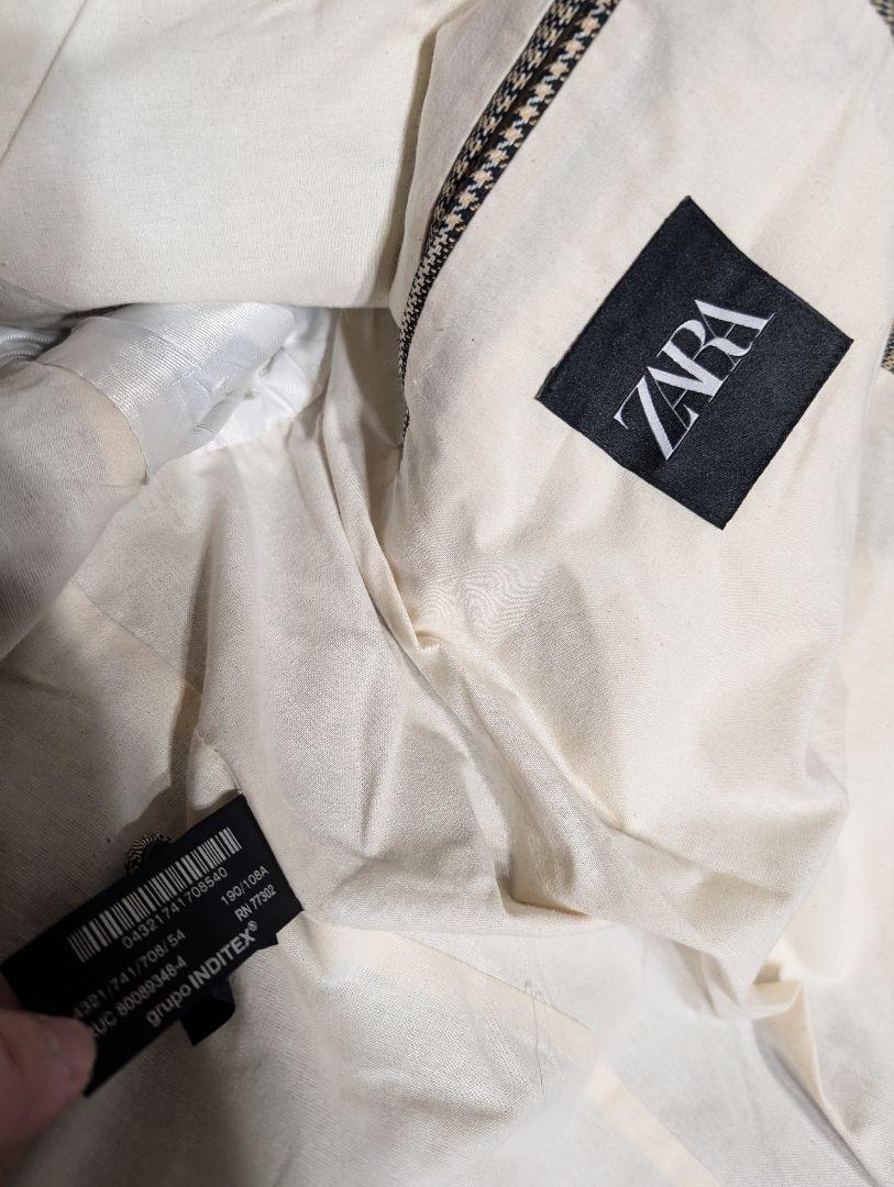 新品未使用 ZARA ザラ チェックウールブレンド ブレザー