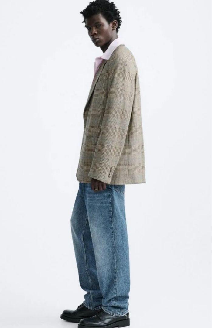 新品未使用 ZARA ザラ チェックウールブレンド ブレザー