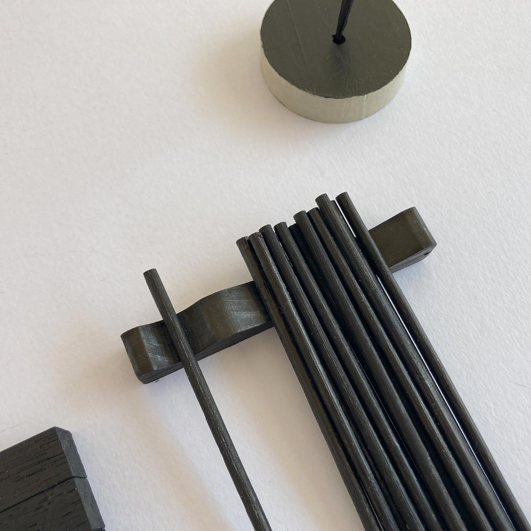 観象ミニ易入門セットblack／筮竹・算木・筮筒・太極・ケロク器