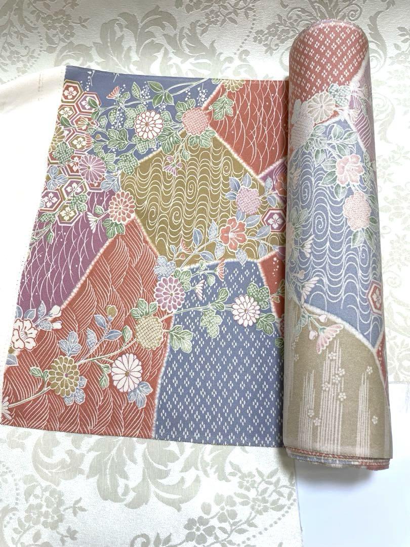 アンティーク 京都 誂友禅 春潮 ちりめん 見本反物 - メルカリ