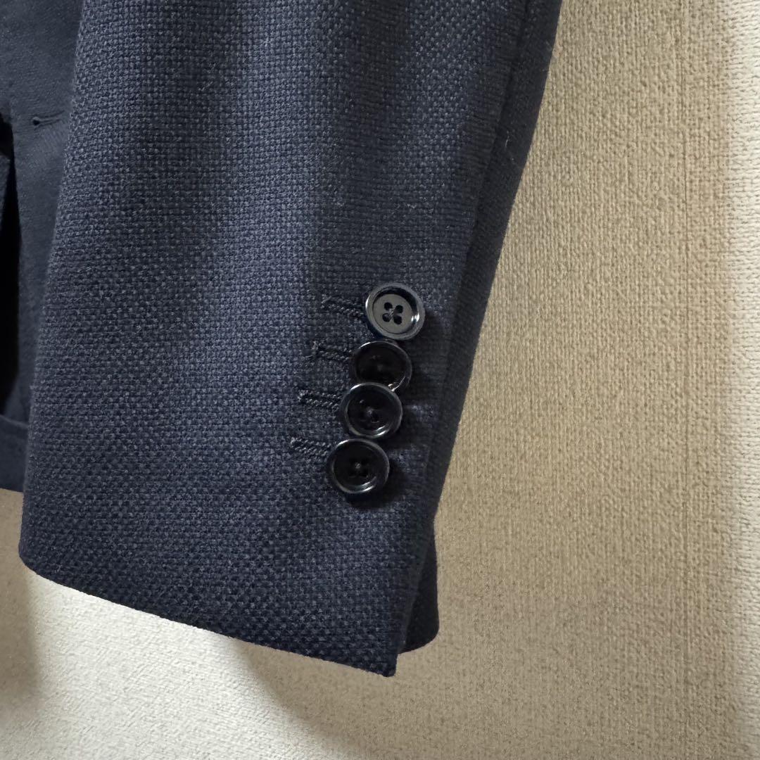 LARDINI/ラルディーニ ウールホップサック ジャケット 48 ネイビー
