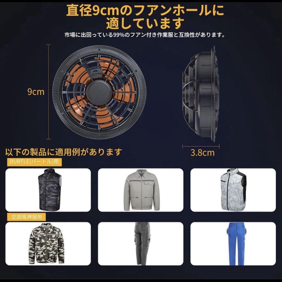 【新品未使用】空調服　ファンバッテリーセット　30000mAh バートル対応
