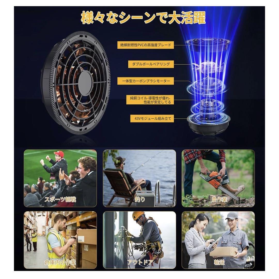 【新品未使用】空調服　ファンバッテリーセット　30000mAh バートル対応