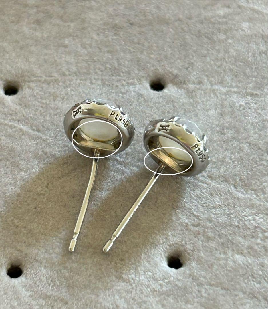 ヴァンドーム青山　クォーツ　ダイヤモンド　プラチナ　ピアス