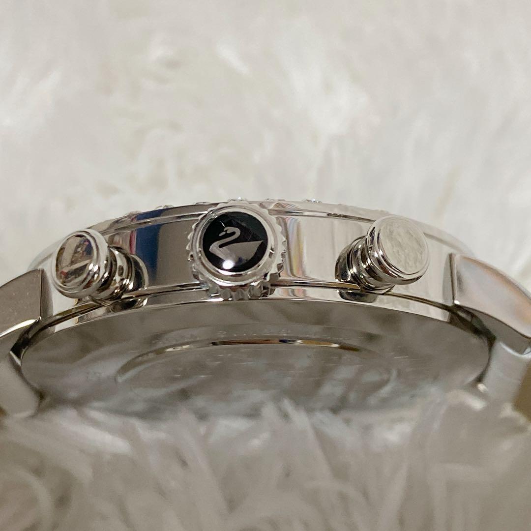 SWAROVSKI スワロフスキー クロノグラフ デイト 腕時計 クリスタル 画像10