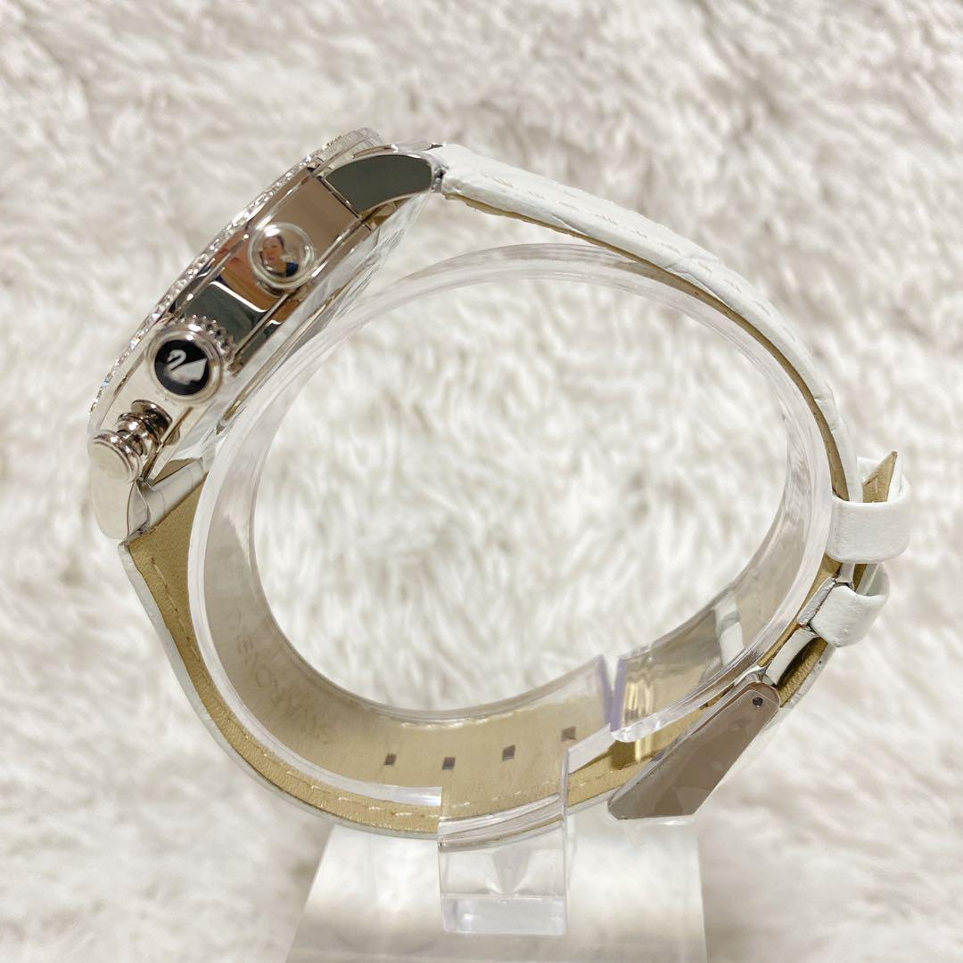 SWAROVSKI スワロフスキー クロノグラフ デイト 腕時計 クリスタル 画像4