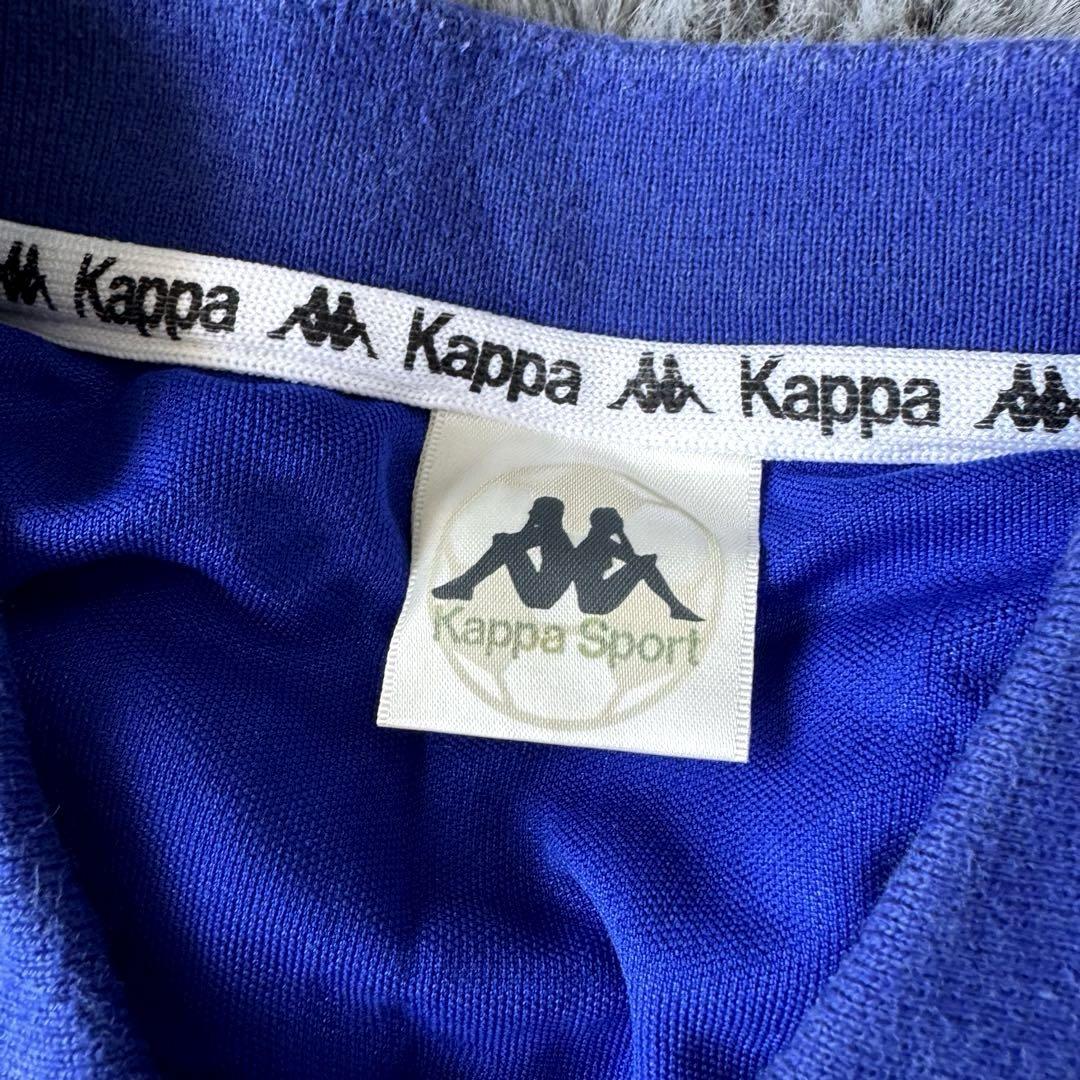 FC BARCELONA Kappa ゲームシャツ L相当 ブルー ブロークコア