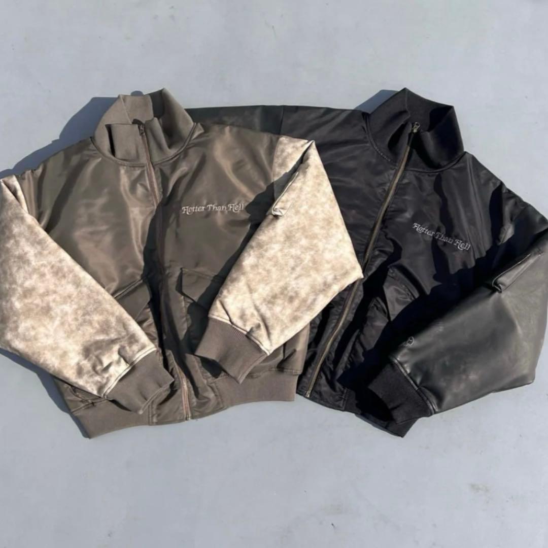 HTH switching eco leather blouson