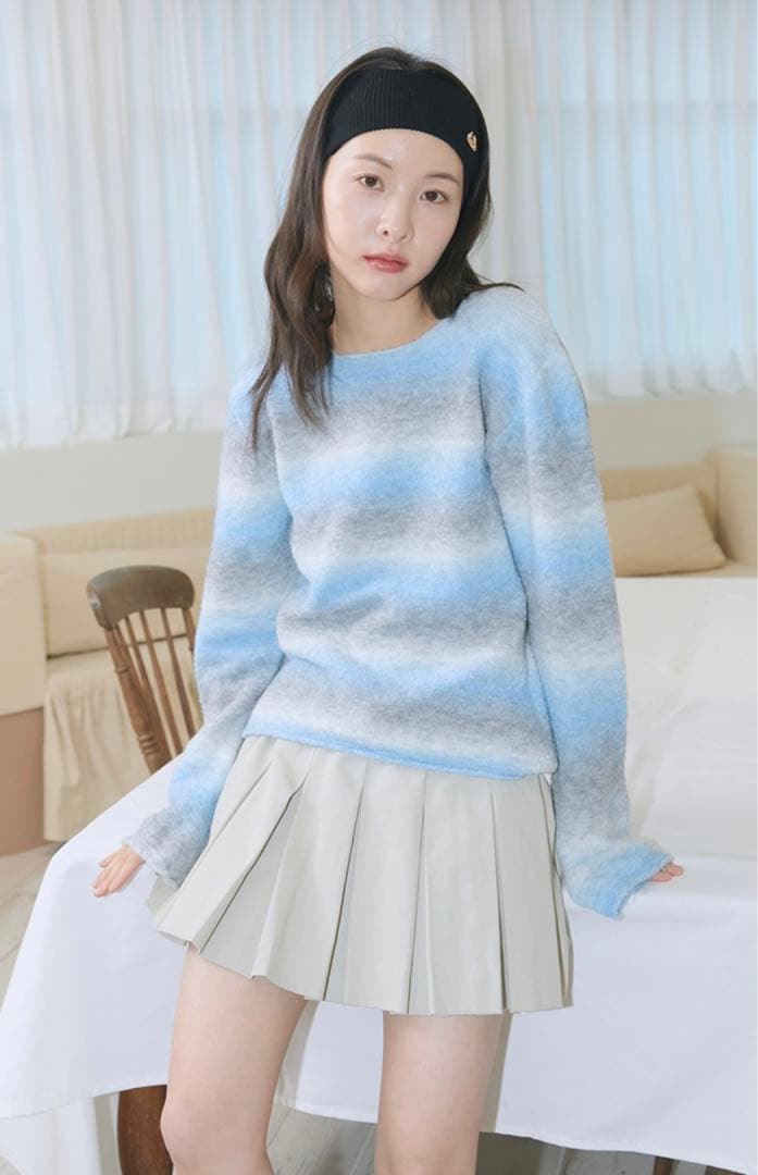 新品　MARGARIN FINGERS ローライズプリーツミニスカート　ベージュ