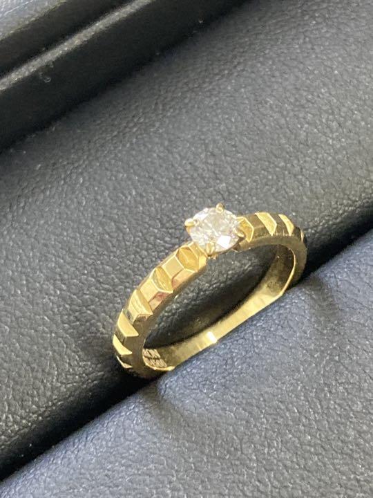 ブシュロン　K18 ダイヤリング　0.2ct 正規美品