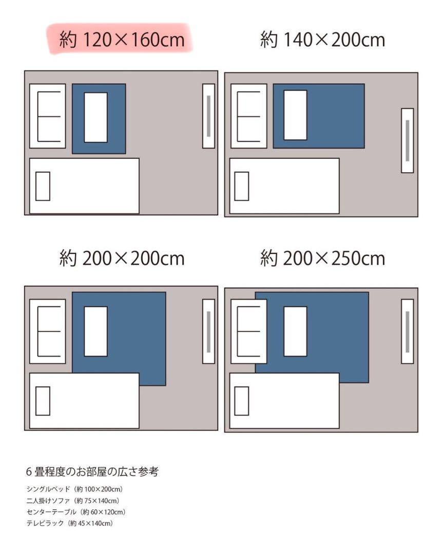 新品未使用　FERNERO RUG 120x160　フェルネロラグ