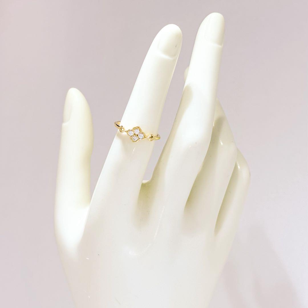 ⚪︎Cartier ヒンドゥ ダイヤ リング YG750 1.6g 10号